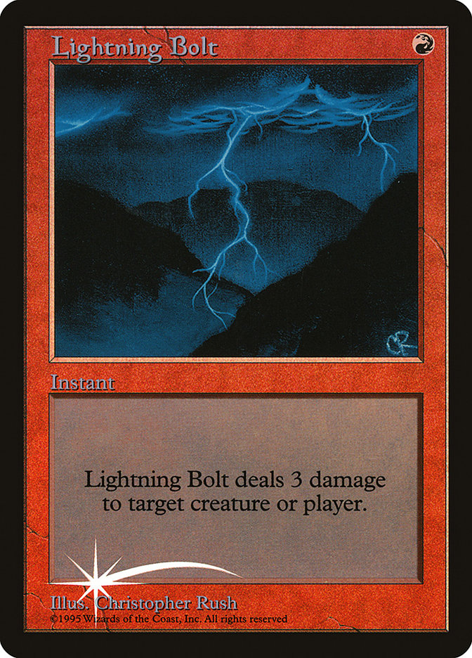 Lightning Bolt [Judge Gift Cards 1998] | Galaxy Games LLC