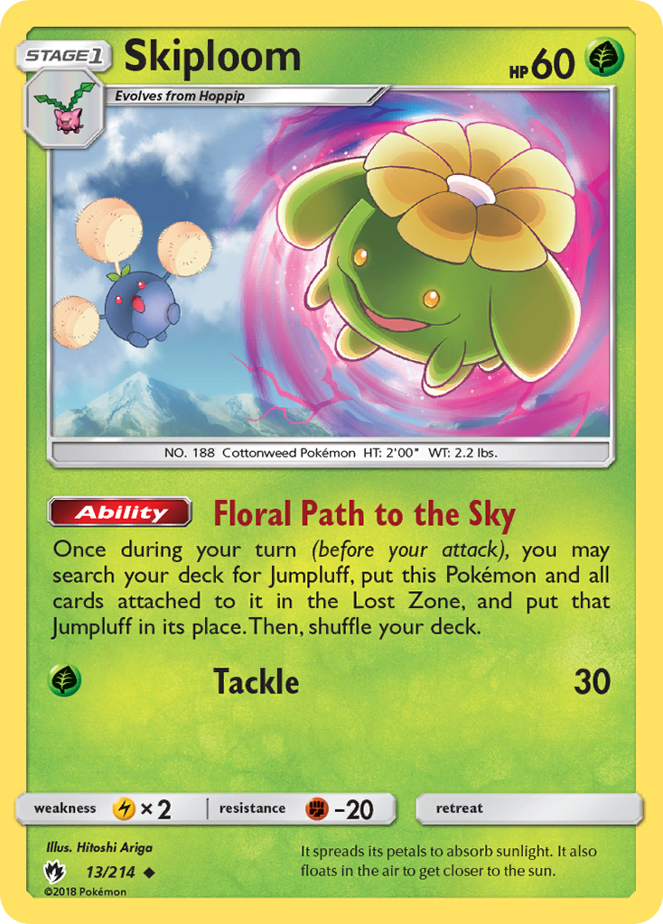 Skiploom (13/214) [Sun & Moon: Lost Thunder] | Galaxy Games LLC