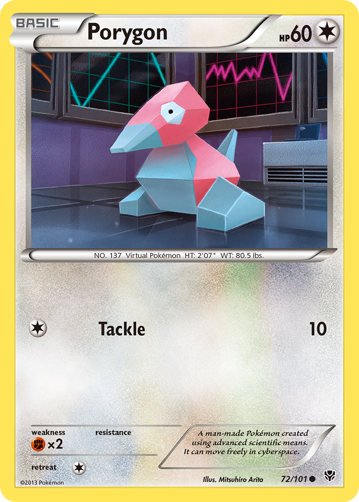 Porygon (72/101) [Black & White: Plasma Blast] | Galaxy Games LLC