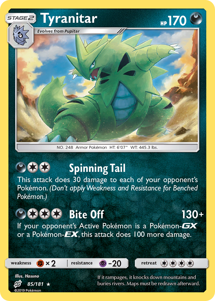 Tyranitar (85/181) [Sun & Moon: Team Up] | Galaxy Games LLC