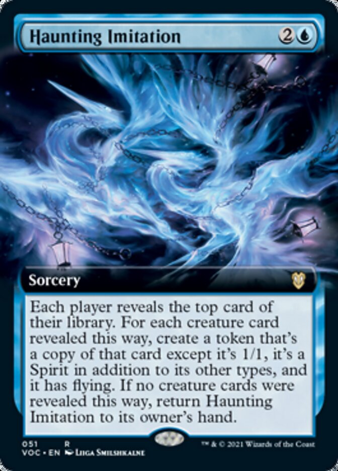 Haunting Imitation (Extended Art) [Innistrad: Crimson Vow Commander] | Galaxy Games LLC