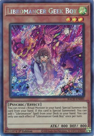 Libromancer Geek Boy [BACH-EN000] Secret Rare | Galaxy Games LLC