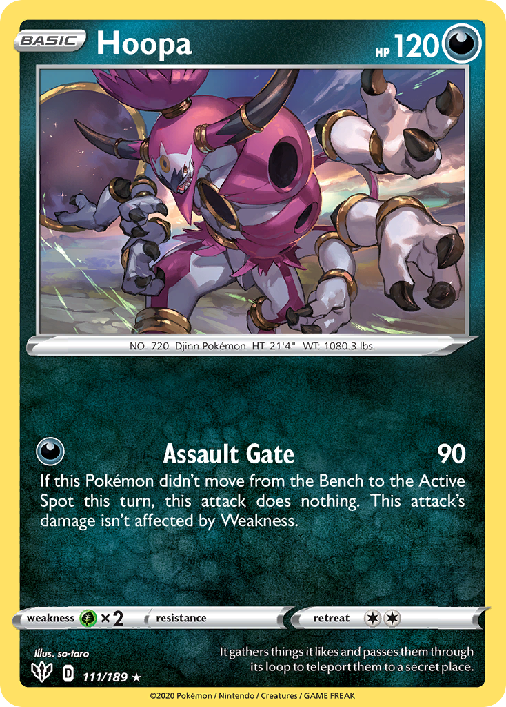 Hoopa (111/189) [Sword & Shield: Darkness Ablaze] | Galaxy Games LLC