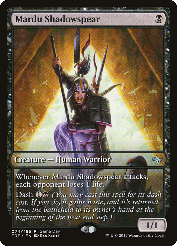 Mardu Shadowspear (Game Day) [Fate Reforged Promos] | Galaxy Games LLC