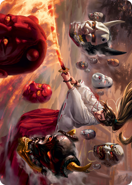 Unquenchable Fury Art Card [Kamigawa: Neon Dynasty Art Series] | Galaxy Games LLC