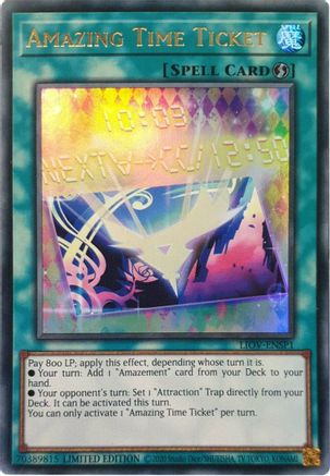 Amazing Time Ticket [LIOV-ENSP1] Ultra Rare | Galaxy Games LLC