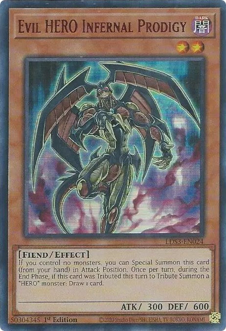 Evil HERO Infernal Prodigy (Red) [LDS3-EN024] Ultra Rare | Galaxy Games LLC