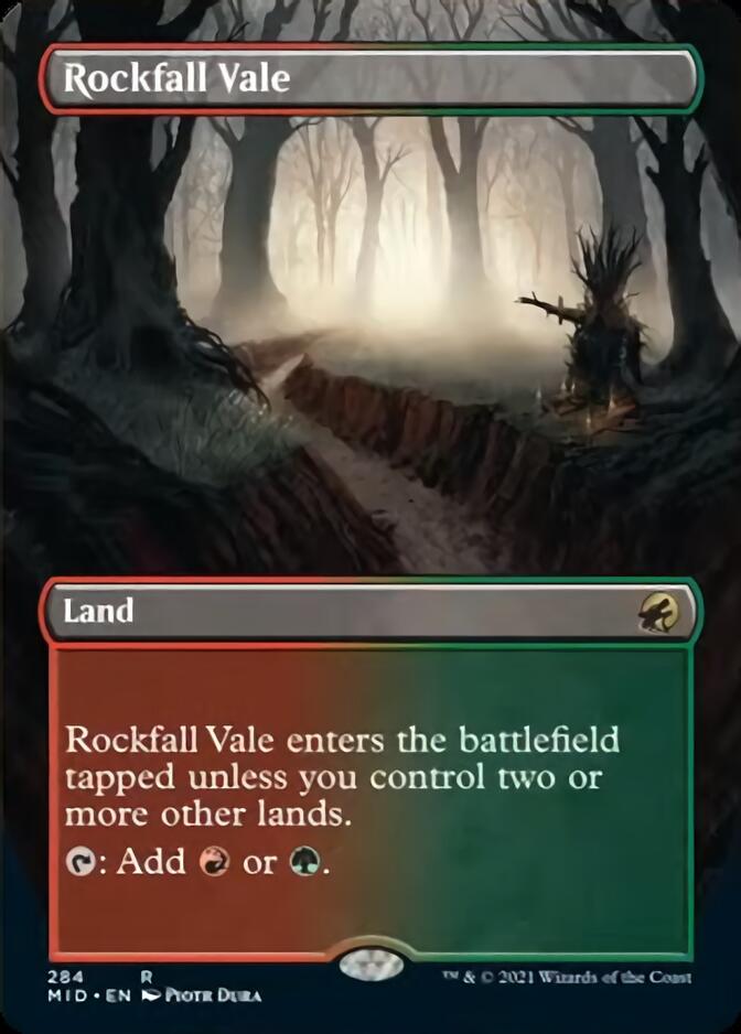 Rockfall Vale (Borderless Alternate Art) [Innistrad: Midnight Hunt] | Galaxy Games LLC