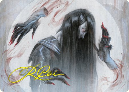 Clawing Torment Art Card (Gold-Stamped Signature) [Kamigawa: Neon Dynasty Art Series] | Galaxy Games LLC