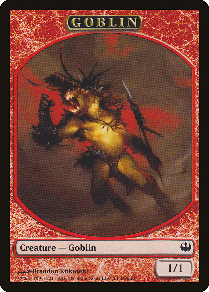 Goblin Token [Duel Decks: Knights vs. Dragons Tokens] | Galaxy Games LLC