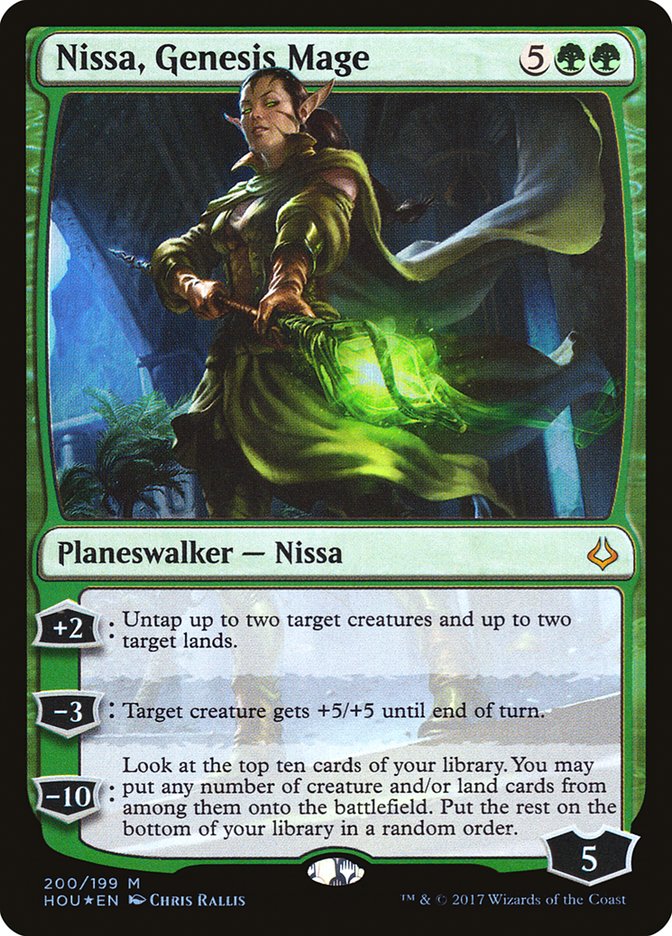 Nissa, Genesis Mage [Hour of Devastation] | Galaxy Games LLC