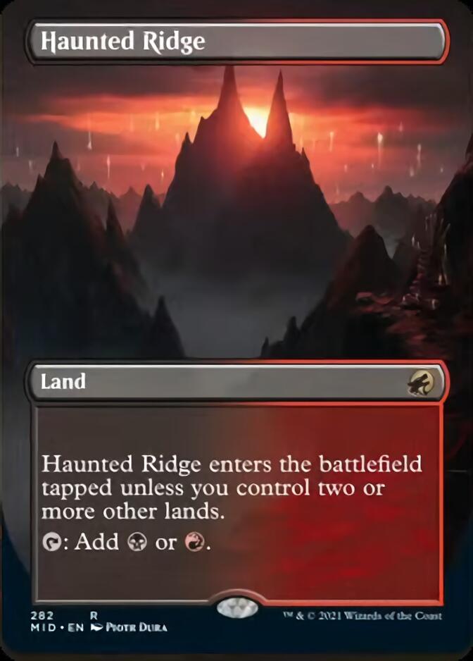 Haunted Ridge (Borderless Alternate Art) [Innistrad: Midnight Hunt] | Galaxy Games LLC