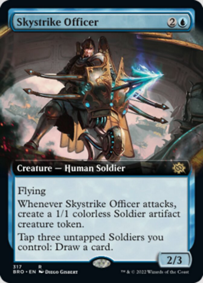 Skystrike Officer (Extended Art) [The Brothers' War] | Galaxy Games LLC