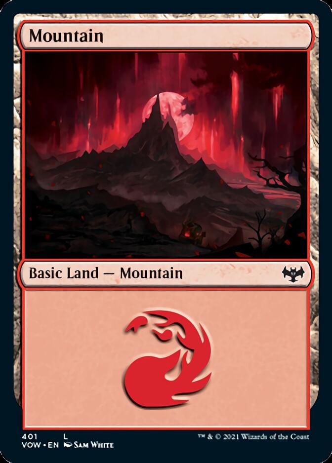 Mountain (401) [Innistrad: Crimson Vow] | Galaxy Games LLC