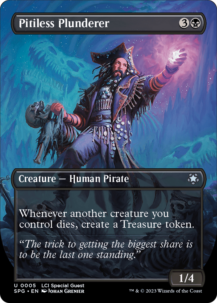 Pitiless Plunderer (Borderless) [The Lost Caverns of Ixalan Special Guests] | Galaxy Games LLC