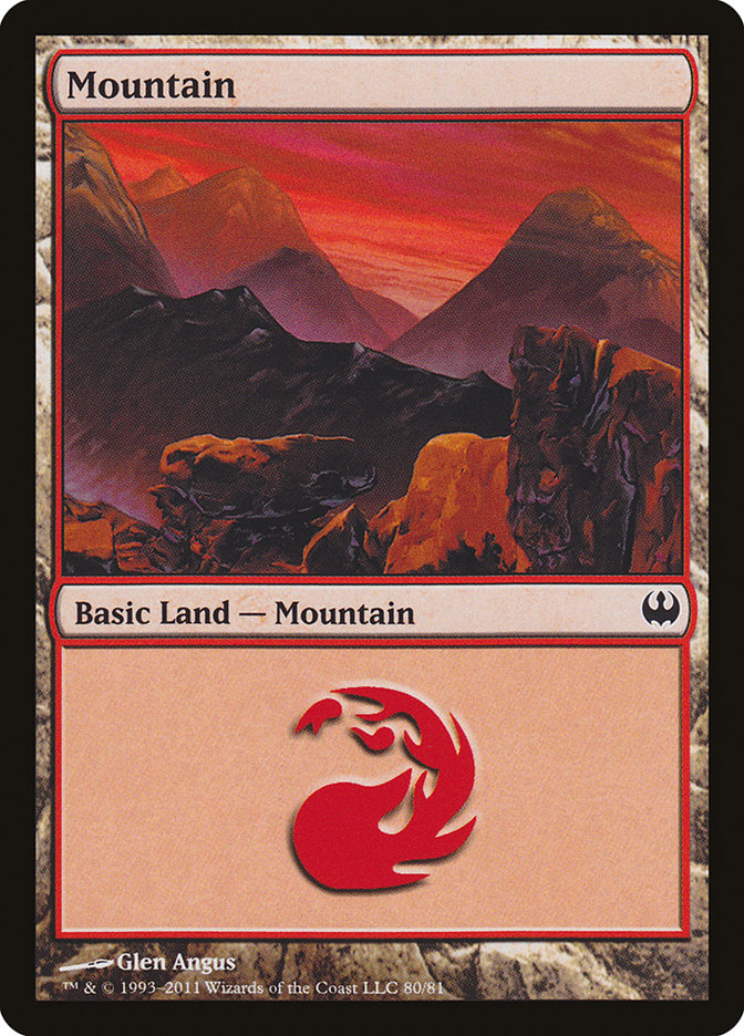 Mountain (80) [Duel Decks: Knights vs. Dragons] | Galaxy Games LLC