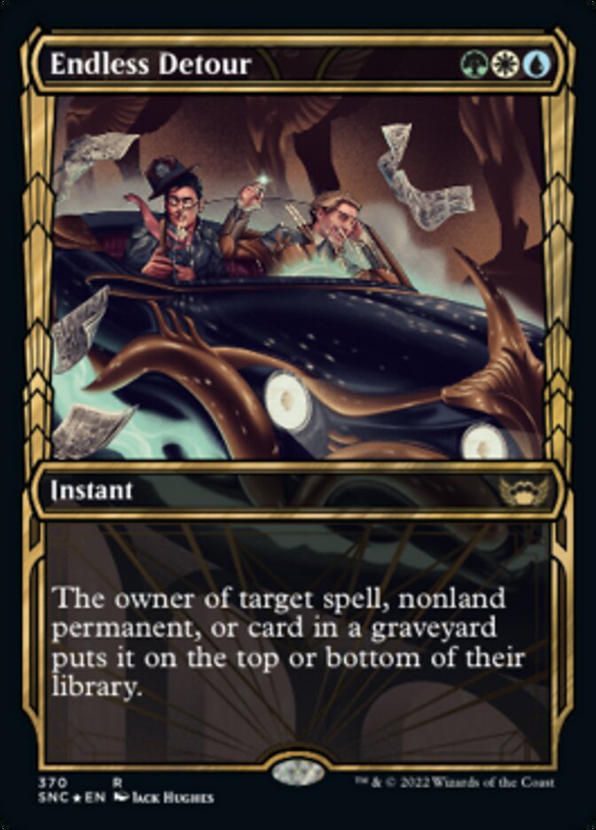 Endless Detour (Showcase Golden Age Gilded Foil) [Streets of New Capenna] | Galaxy Games LLC