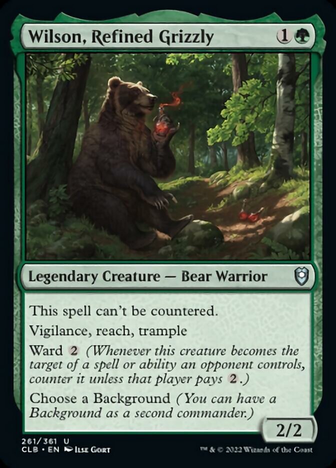 Wilson, Refined Grizzly [Commander Legends: Battle for Baldur's Gate] | Galaxy Games LLC