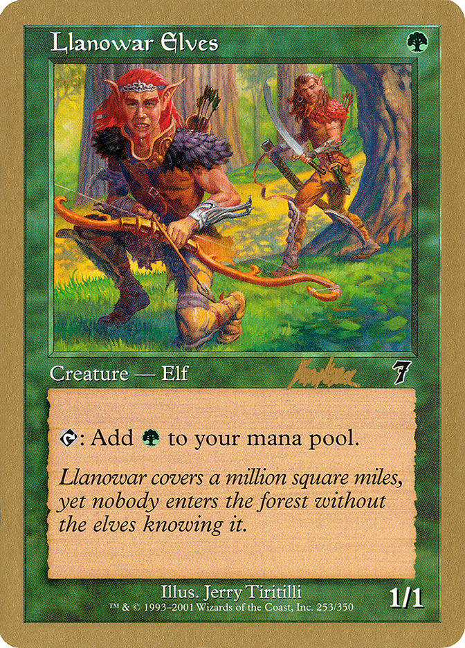 Llanowar Elves (Brian Kibler) [World Championship Decks 2002] | Galaxy Games LLC