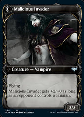 Innocent Traveler // Malicious Invader (Showcase Fang Frame) [Innistrad: Crimson Vow] | Galaxy Games LLC