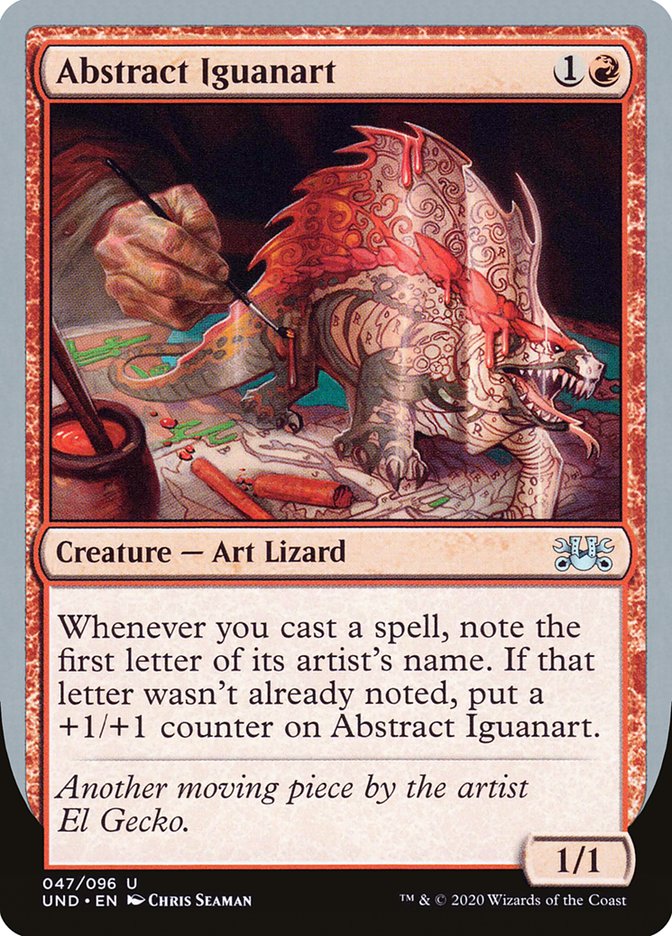Abstract Iguanart [Unsanctioned] | Galaxy Games LLC