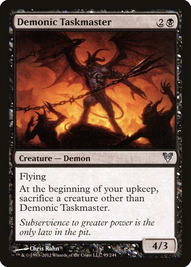 Demonic Taskmaster [Avacyn Restored] | Galaxy Games LLC