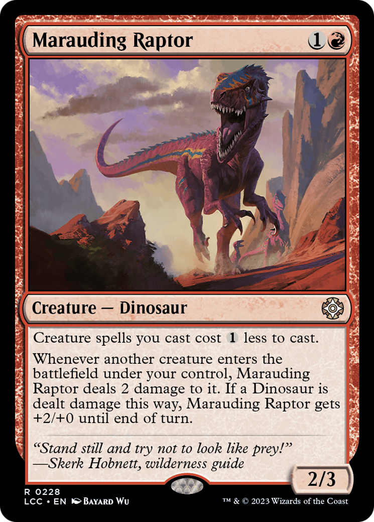 Marauding Raptor [The Lost Caverns of Ixalan Commander] | Galaxy Games LLC