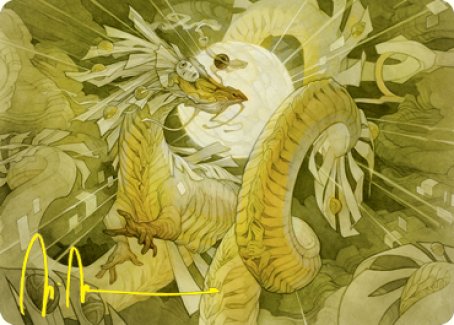 Brilliant Restoration Art Card (Gold-Stamped Signature) [Kamigawa: Neon Dynasty Art Series] | Galaxy Games LLC