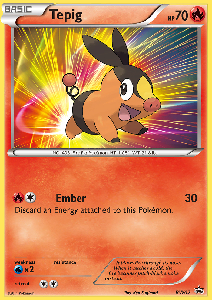 Tepig (BW02) [Black & White: Black Star Promos] | Galaxy Games LLC