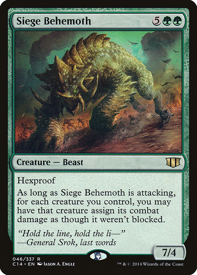 Siege Behemoth [Commander 2014] | Galaxy Games LLC