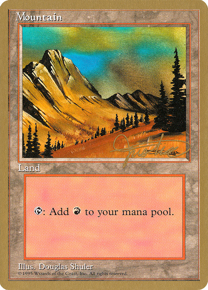 Mountain (mj375) (Mark Justice) [Pro Tour Collector Set] | Galaxy Games LLC