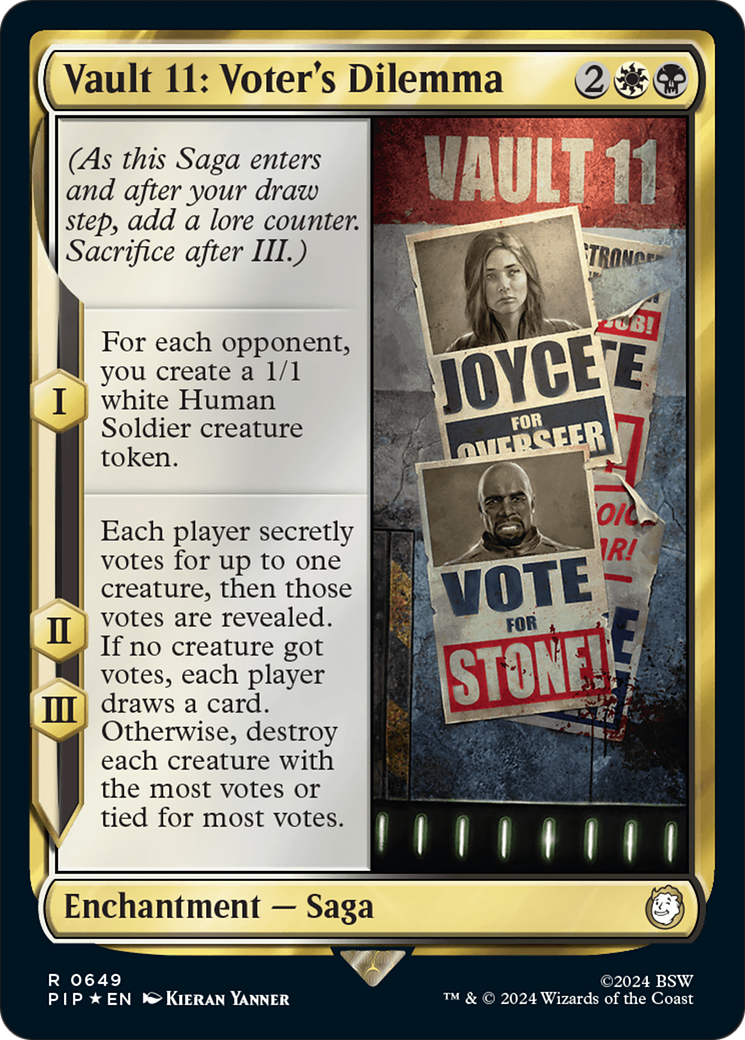 Vault 11: Voter's Dilemna (Surge Foil) [Fallout] | Galaxy Games LLC