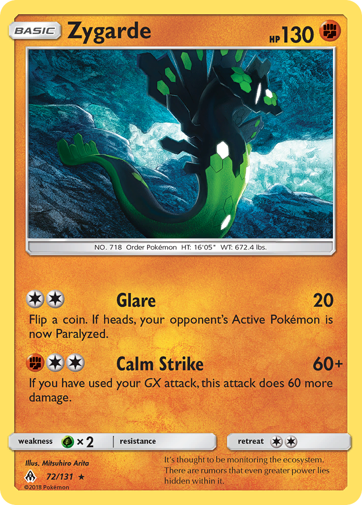 Zygarde (72/131) [Sun & Moon: Forbidden Light] | Galaxy Games LLC