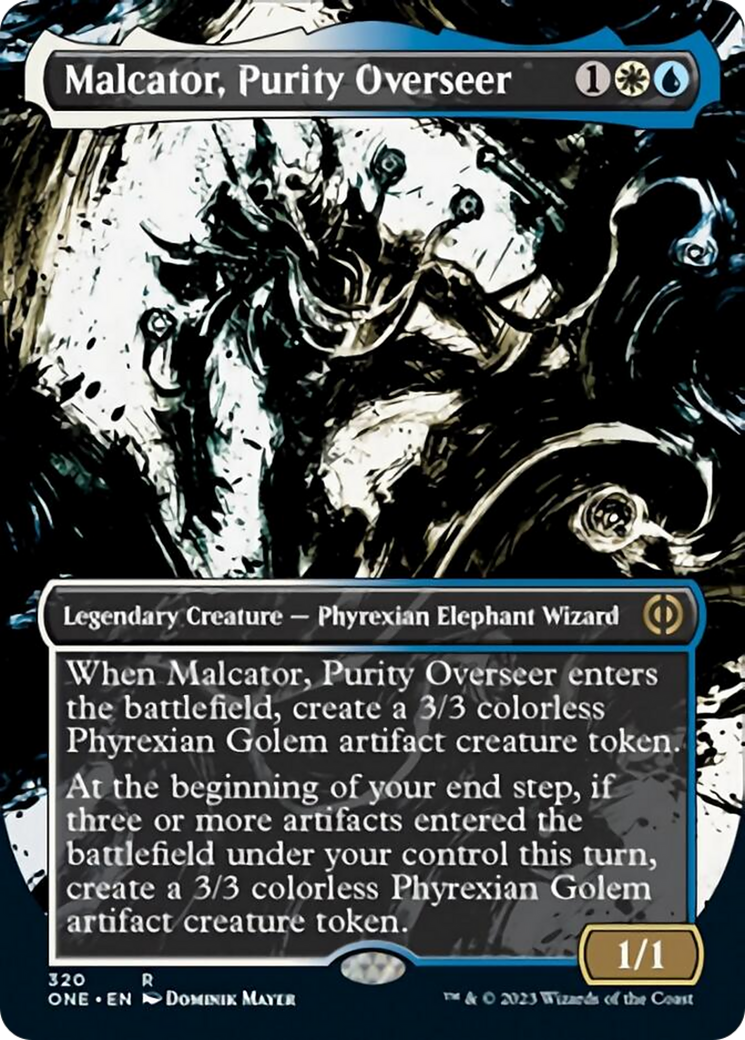 Malcator, Purity Overseer (Borderless Ichor) [Phyrexia: All Will Be One] | Galaxy Games LLC