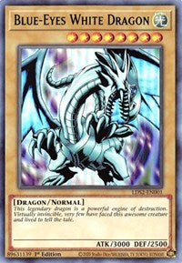 Blue-Eyes White Dragon (Green) [LDS2-EN001] Ultra Rare | Galaxy Games LLC