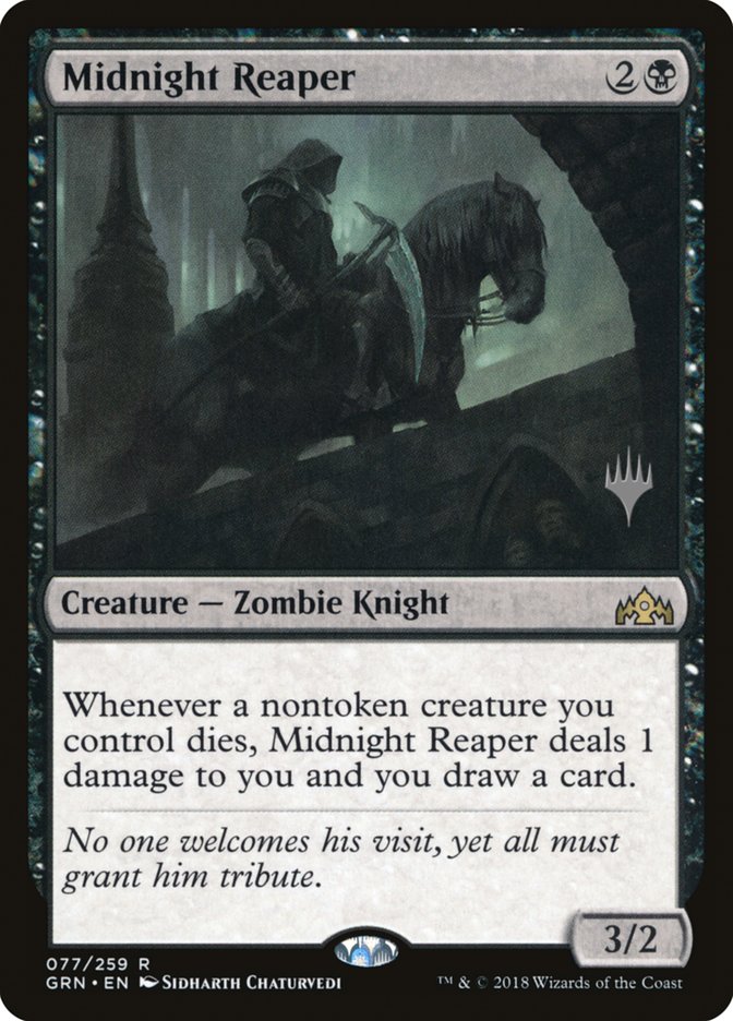 Midnight Reaper (Promo Pack) [Guilds of Ravnica Promos] | Galaxy Games LLC