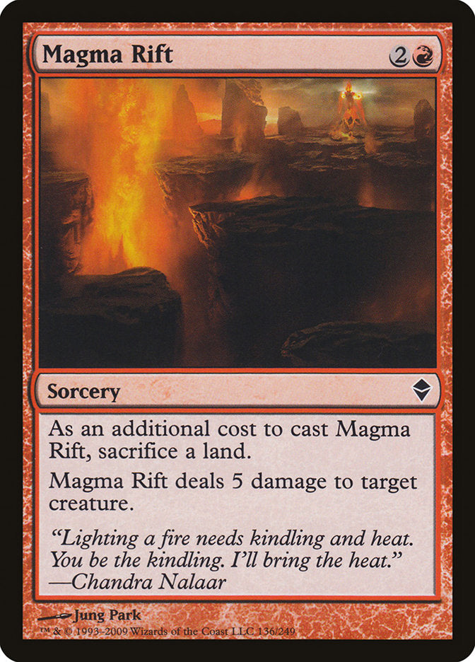 Magma Rift [Zendikar] | Galaxy Games LLC