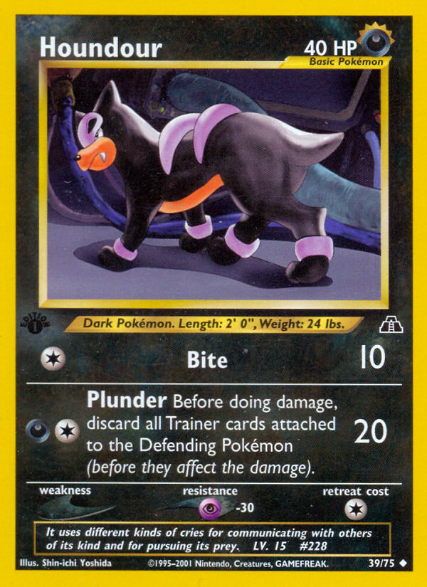Houndour (39/75) [Neo Discovery 1st Edition] | Galaxy Games LLC