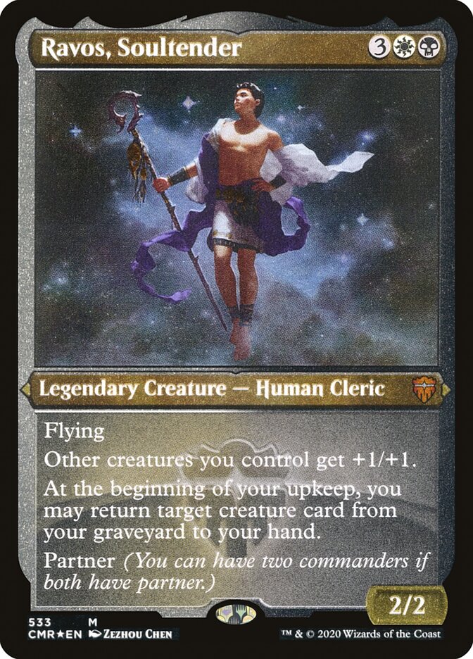 Ravos, Soultender (Etched) [Commander Legends] | Galaxy Games LLC