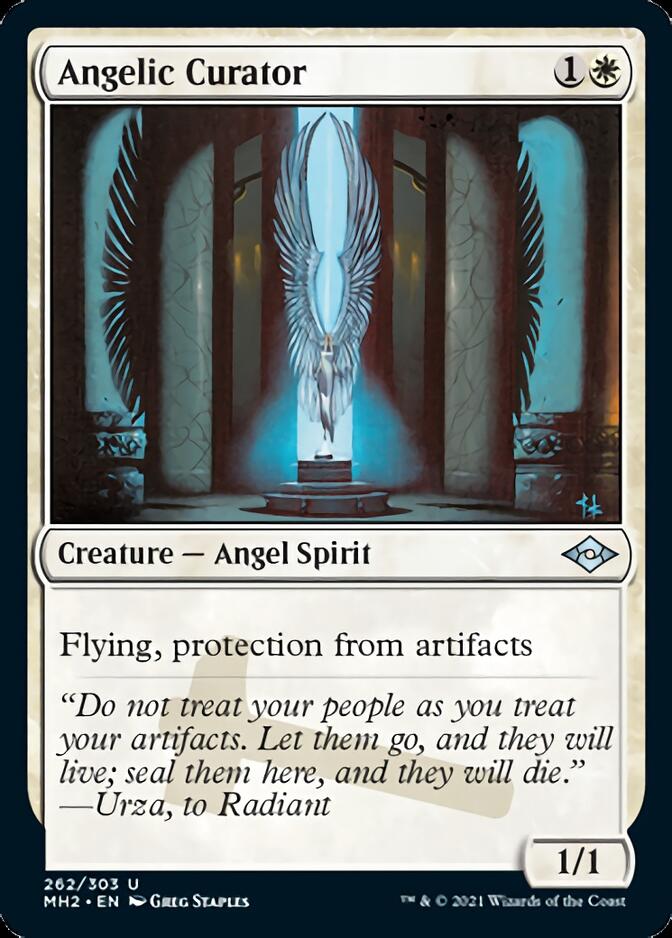 Angelic Curator (Foil Etched) [Modern Horizons 2] | Galaxy Games LLC