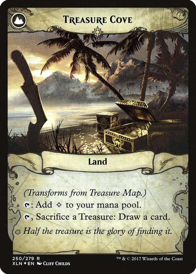 Treasure Map // Treasure Cove [Ixalan Prerelease Promos] | Galaxy Games LLC