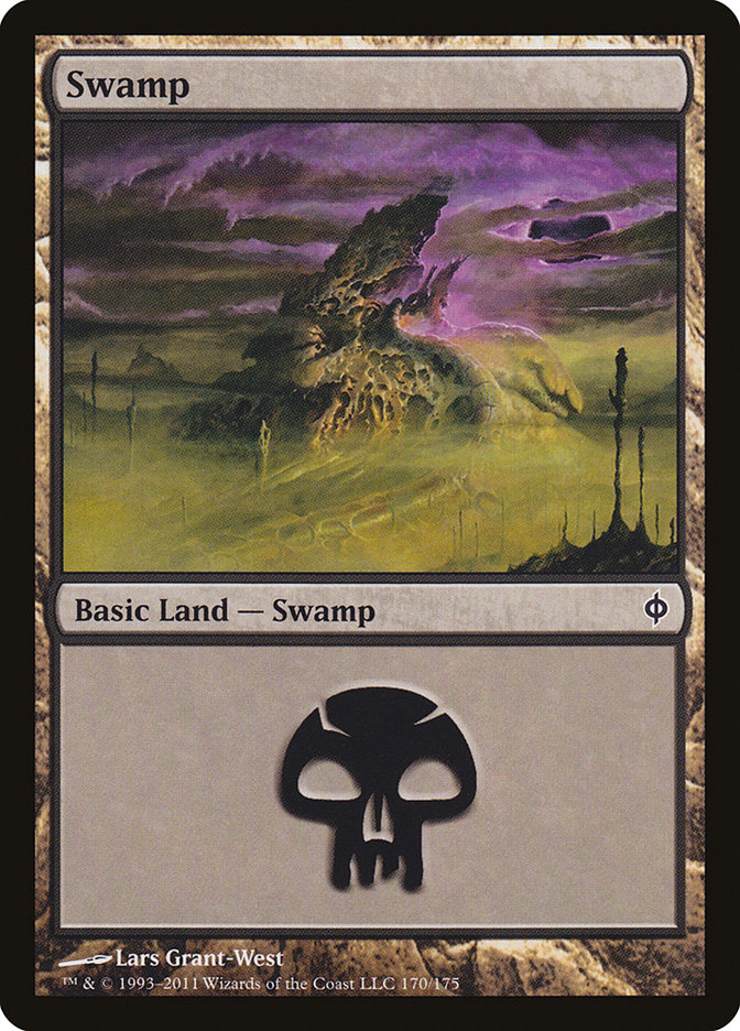 Swamp (170) [New Phyrexia] | Galaxy Games LLC