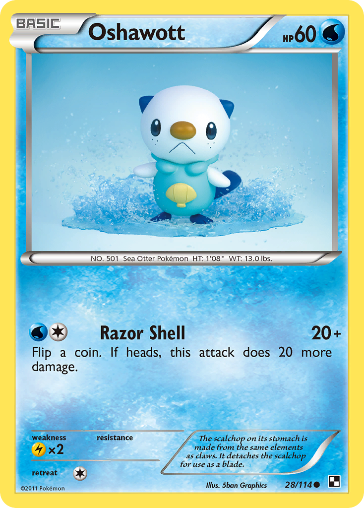 Oshawott (28/114) [Black & White: Base Set] | Galaxy Games LLC