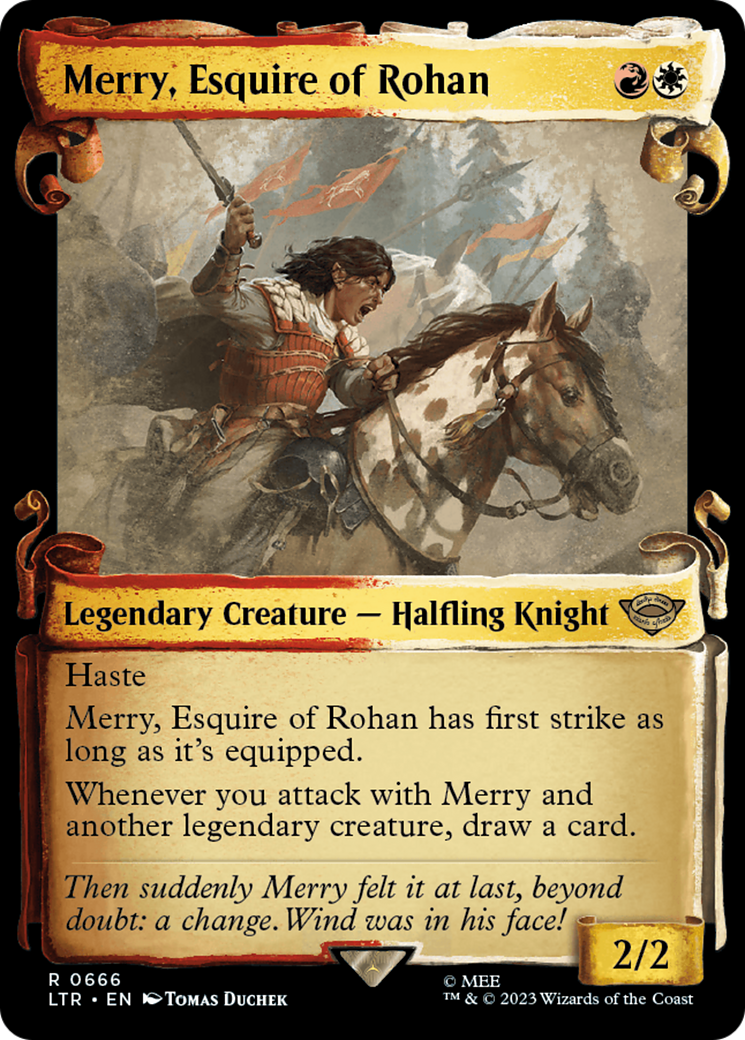 Merry, Esquire of Rohan [The Lord of the Rings: Tales of Middle-Earth Showcase Scrolls] | Galaxy Games LLC