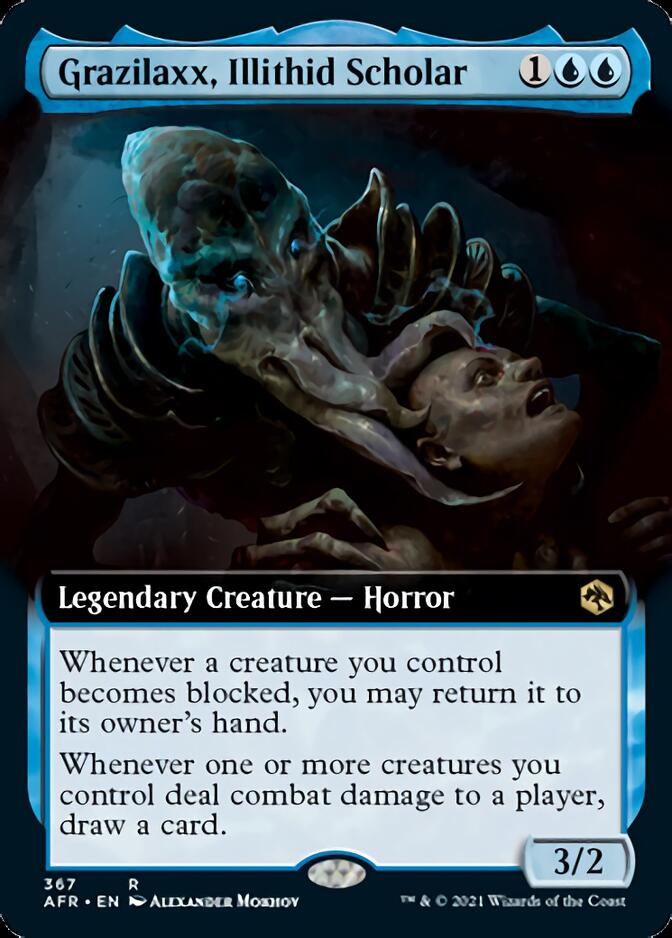 Grazilaxx, Illithid Scholar (Extended Art) [Dungeons & Dragons: Adventures in the Forgotten Realms] | Galaxy Games LLC
