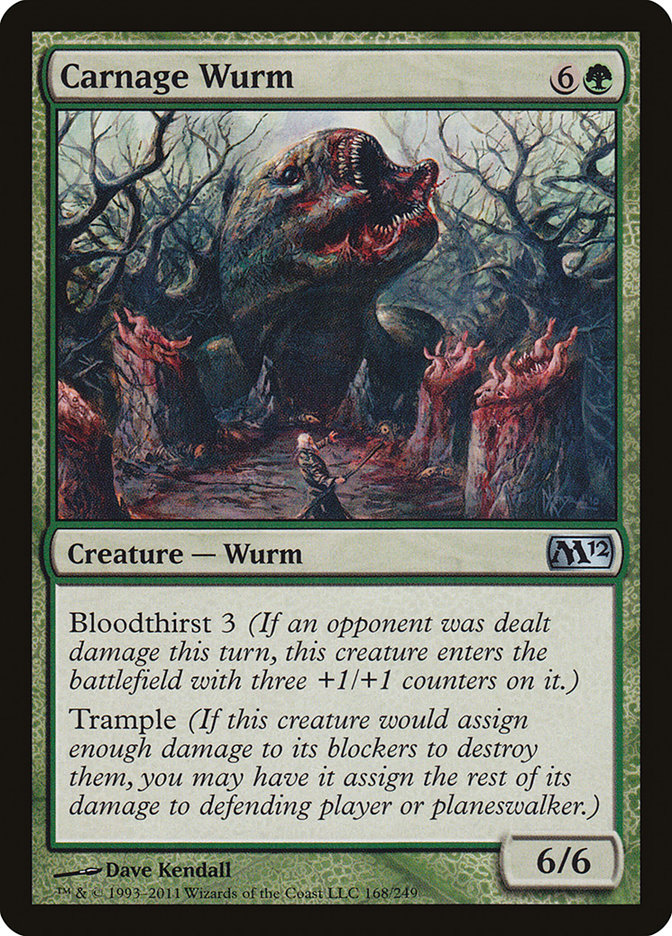 Carnage Wurm [Magic 2012] | Galaxy Games LLC