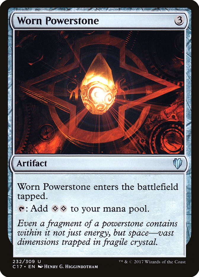 Worn Powerstone [Commander 2017] | Galaxy Games LLC