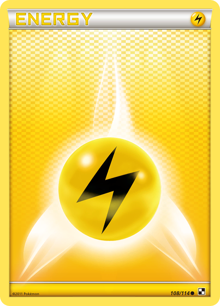 Lightning Energy (108/114) [Black & White: Base Set] | Galaxy Games LLC