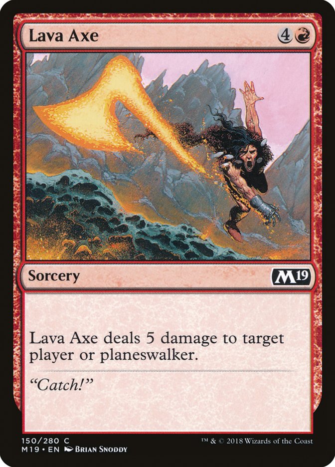 Lava Axe [Core Set 2019] | Galaxy Games LLC