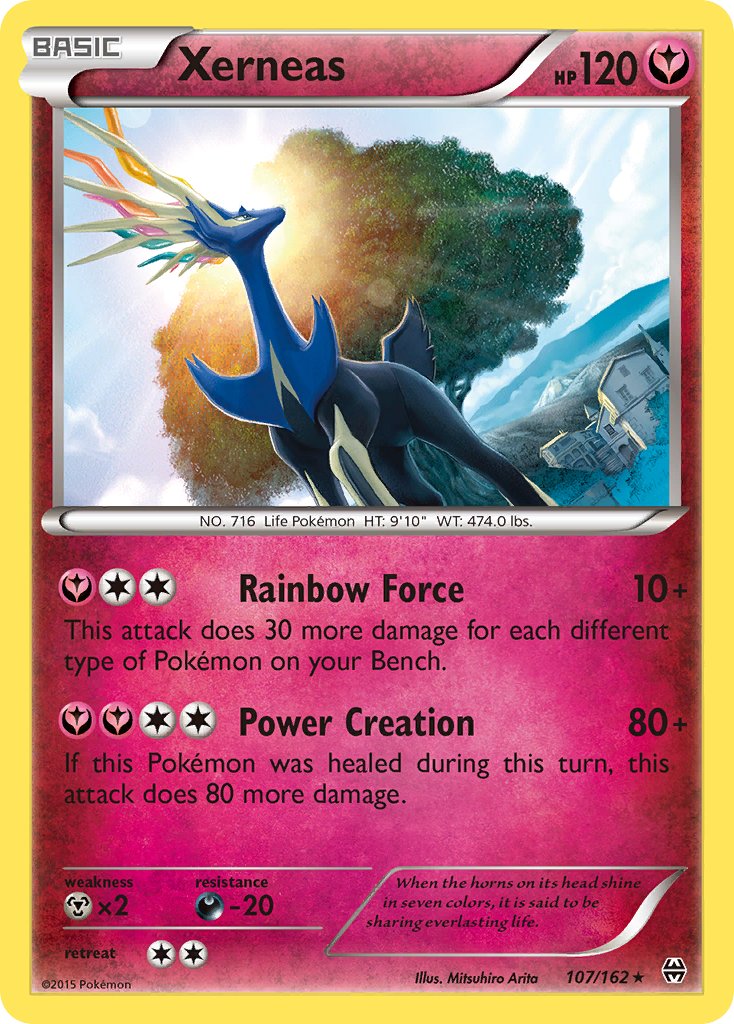 Xerneas (107/162) (Cosmos Holo) (Blister Exclusive) [XY: BREAKthrough] | Galaxy Games LLC